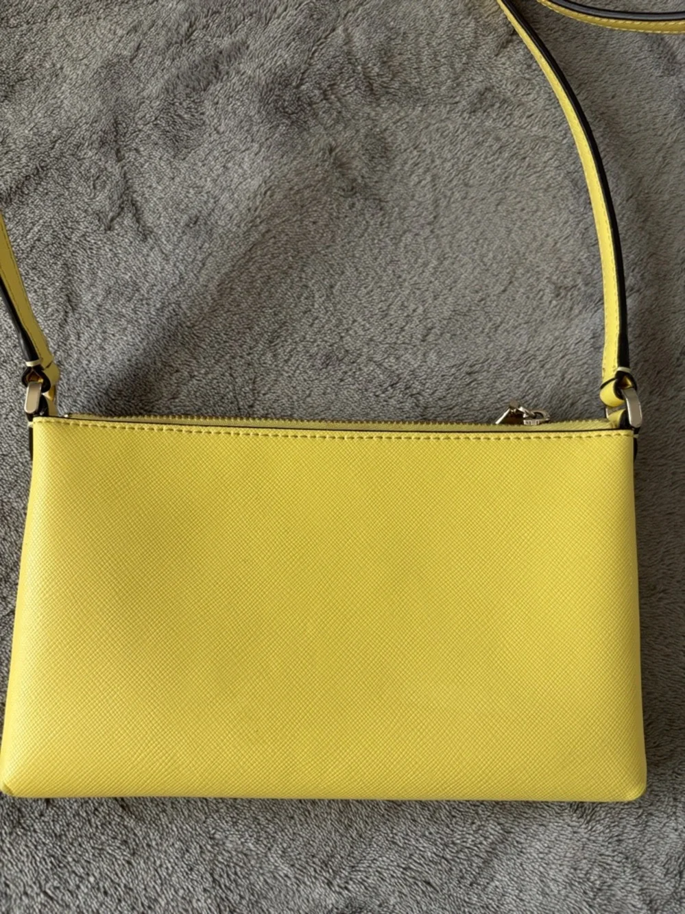 Kate Spade‎ Sadie Saffiano Leather Top Zip Yellow Crossbody Bag